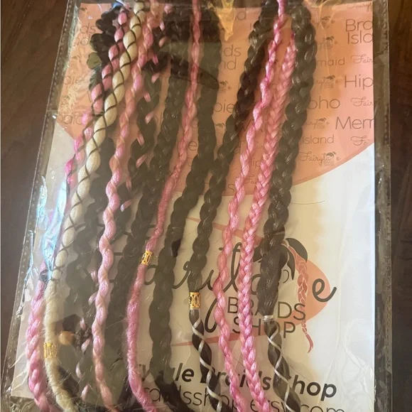 Pink and Blonde Clip In Dreadlocks NWT - Picture 5 of 5